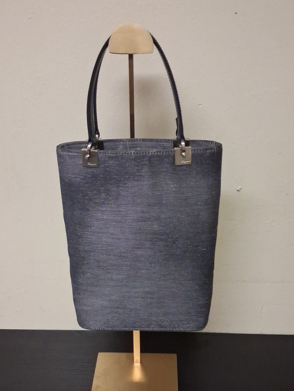 Salvatore Ferragamo Vintage Denim Mini Tote